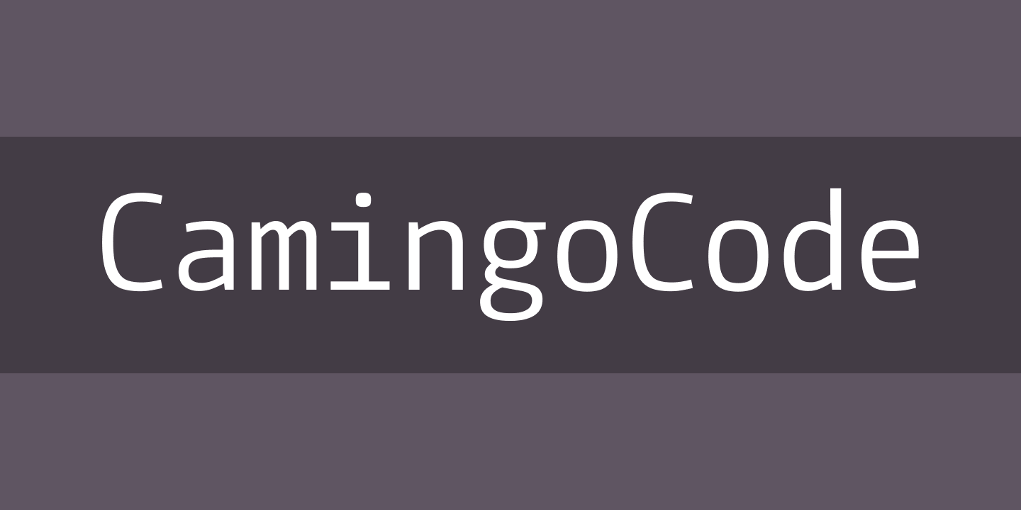 CamingoCode Italic Font preview